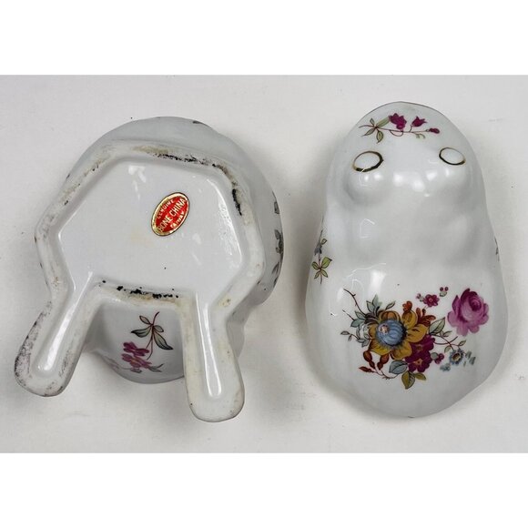 VTG Lot 4 Ceramic Lidded Frog Toad TRINKET BOXES Takahashi Hammersly 2.5"-4" EUC - Picture 3 of 10